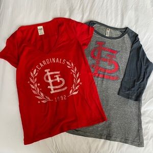 St. Louis Cardinals Shirts VS Pink Baseball Tee L